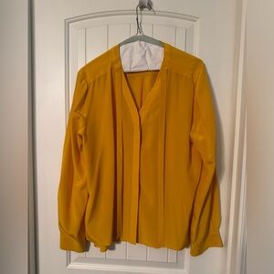 Antonio Melani 100% yellow shirt- size large